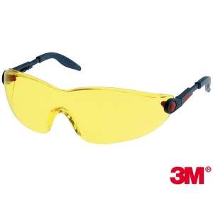 Okulary ochronne 3M  z serii 2740 - żółte